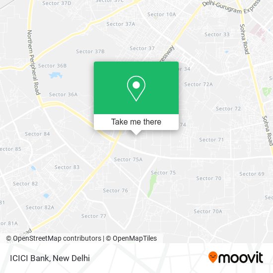 ICICI Bank map