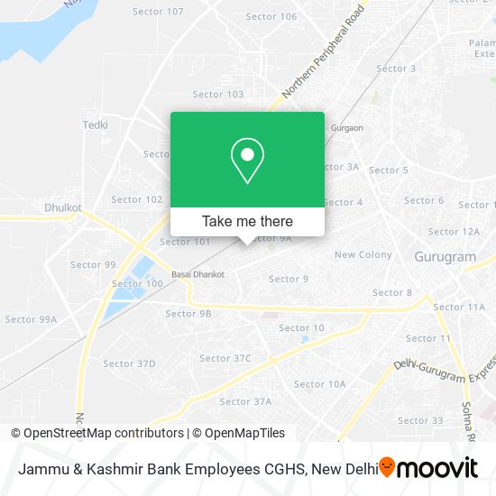 Jammu & Kashmir Bank Employees CGHS map