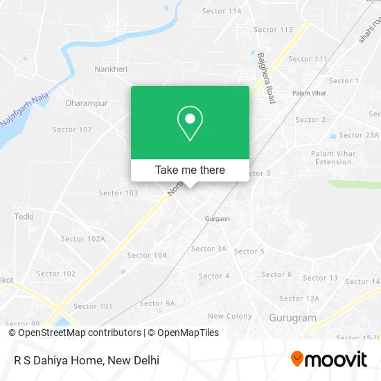 R S Dahiya Home map