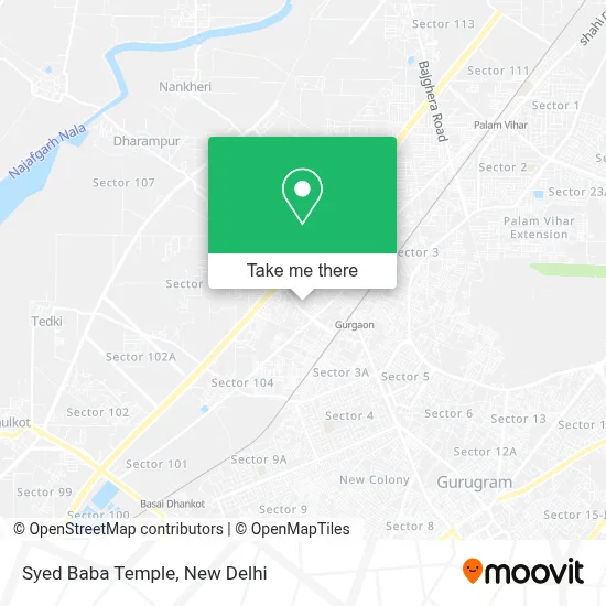 Syed Baba Mandir map