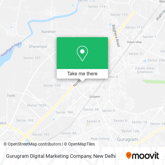 Gurugram Digital Marketing Company map