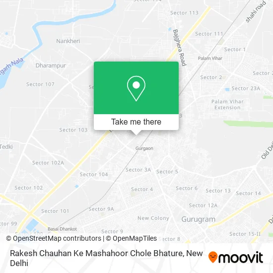 Rakesh Chauhan Ke Mashahoor Chole Bhature map