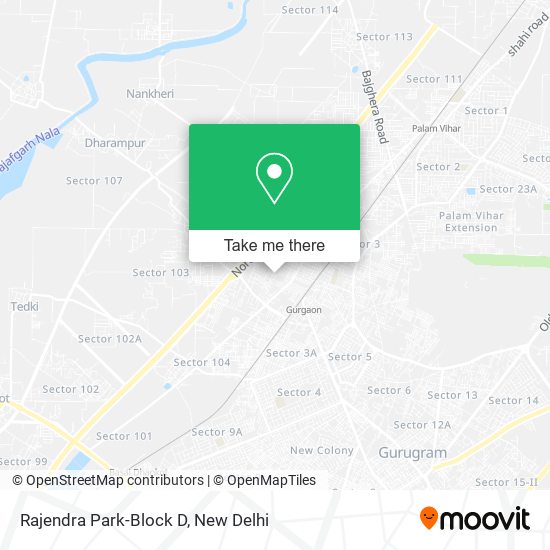 Rajendra Park-Block D map