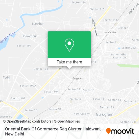 Oriental Bank Of Commerce-Rag Cluster Haldwani map