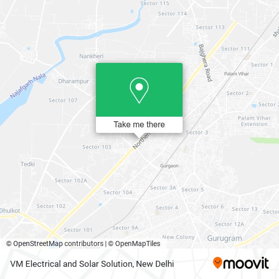 VM Electrical and Solar Solution map