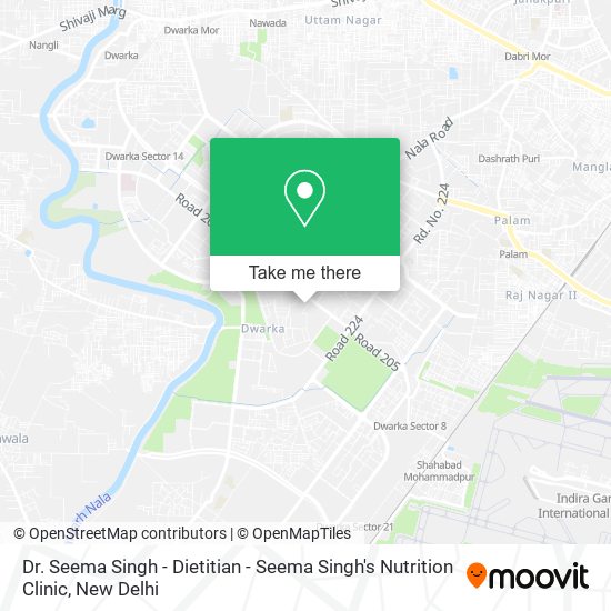 Dr. Seema Singh - Dietitian - Seema Singh's Nutrition Clinic map