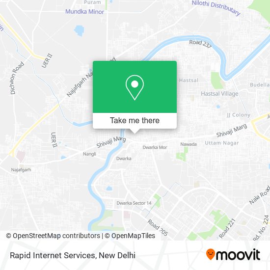 Rapid Internet Services map