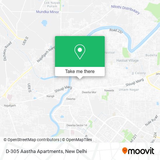 D-305 Aastha Apartments map