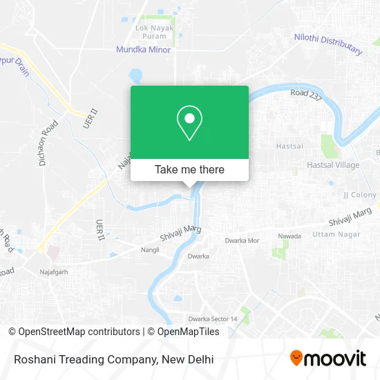 Roshani Treading Company map