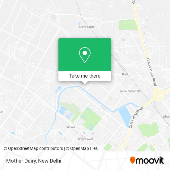 Mother Dairy map