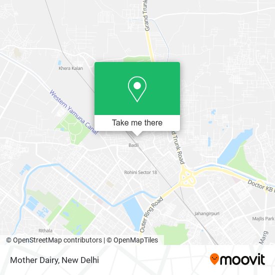 Mother Dairy map