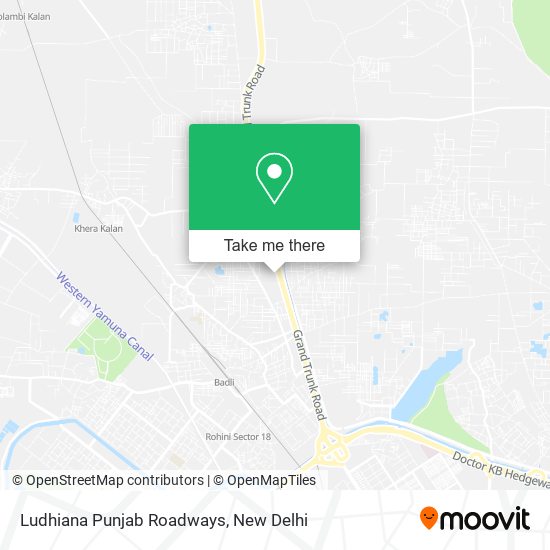 Ludhiana Punjab Roadways map