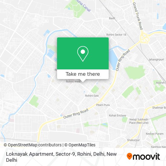 Loknayak Apartment, Sector-9, Rohini, Delhi map