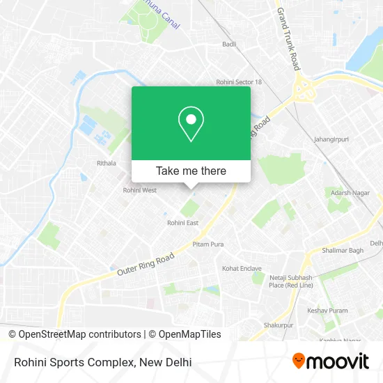 Rohini Sports Complex map