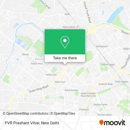 PVR Prashant Vihar map