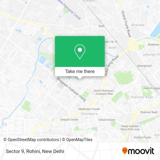 Sector 9, Rohini map