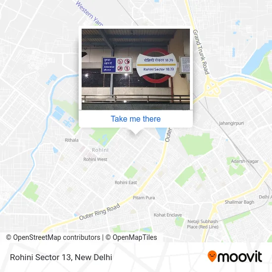 Rohini Sector 13 map