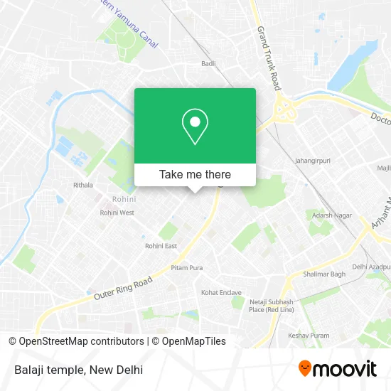 Balaji temple map