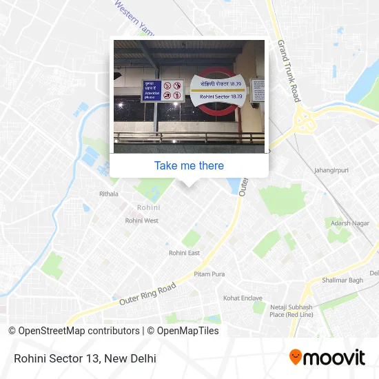 Rohini Sector 13 map