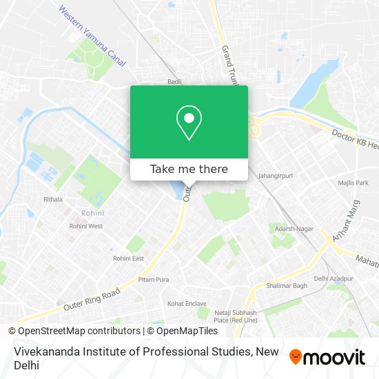 Vivekananda Institute of Professional Studies map