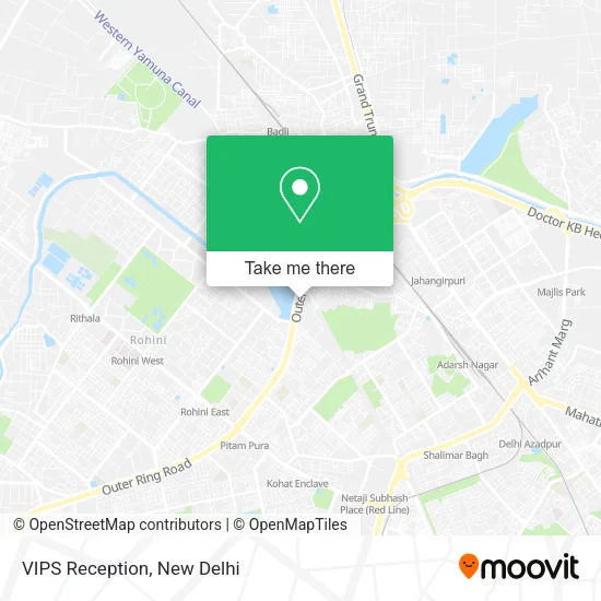 VIPS Reception map