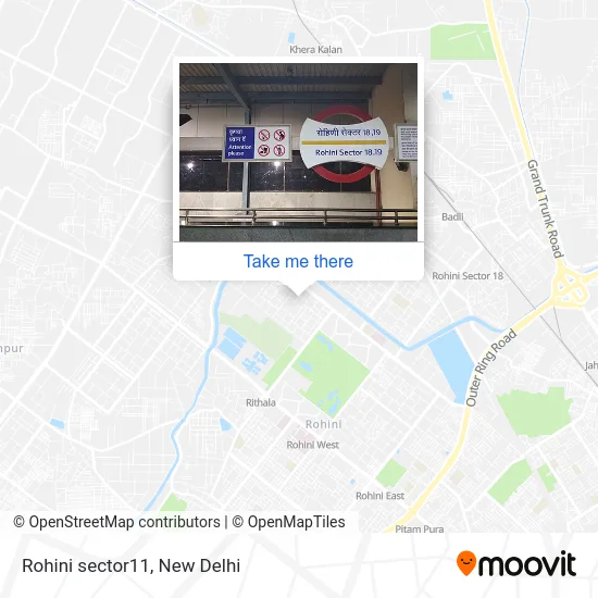 Rohini sector11 map