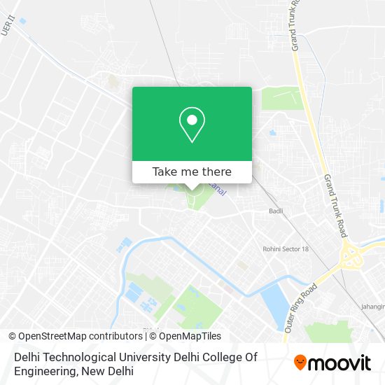 Delhi Technological University Delhi College Of Engineering map