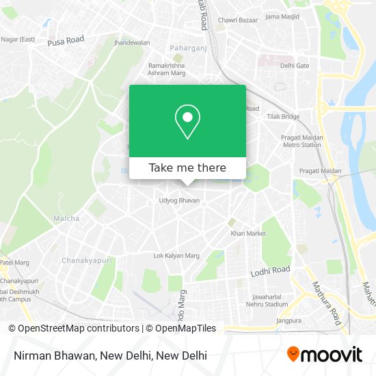 Nirman Bhawan, New Delhi map