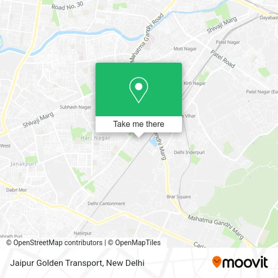 Jaipur Golden Transport map
