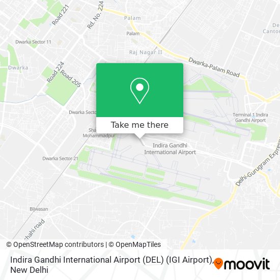 Indira Gandhi International Airport (DEL) (IGI Airport) map