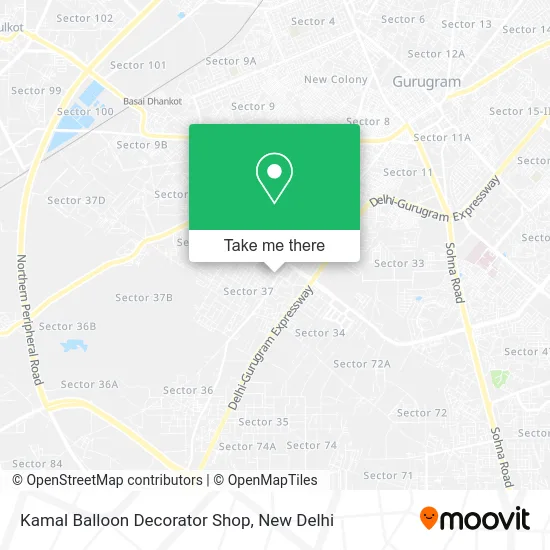 Kamal Balloon Decorator Shop map