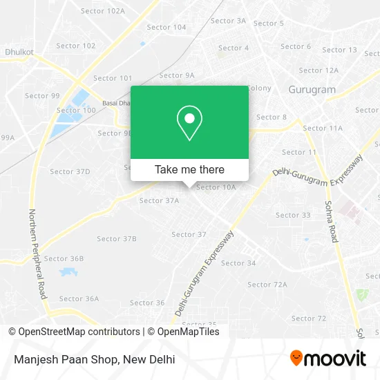 Manjesh Paan Shop map