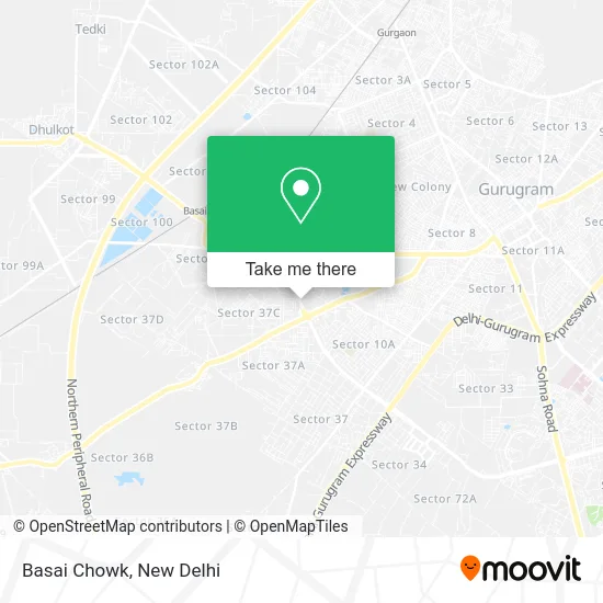 Basai Chowk map