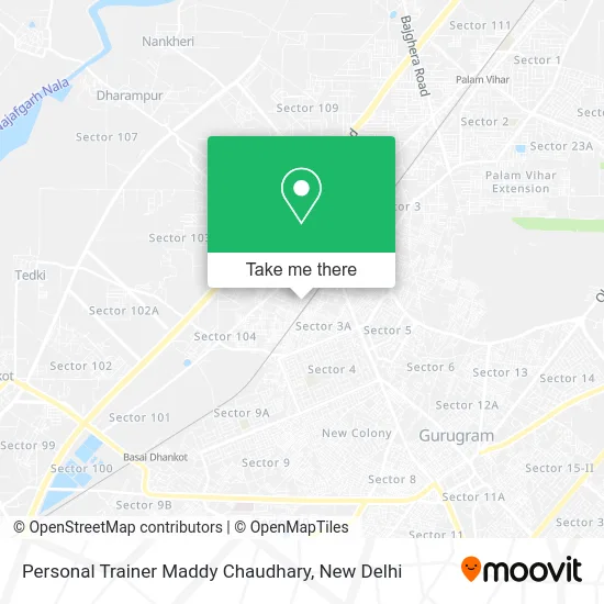 Personal Trainer Maddy Chaudhary map