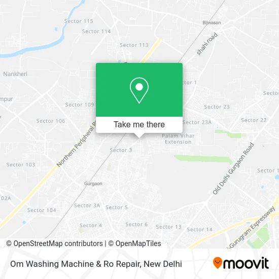 Om Washing Machine & Ro Repair map