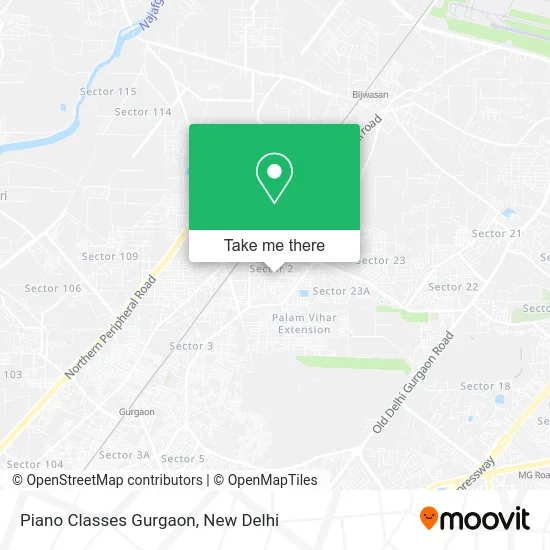 Piano Classes Gurgaon map