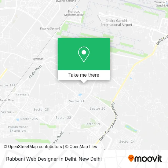 Rabbani Web Designer in Delhi map