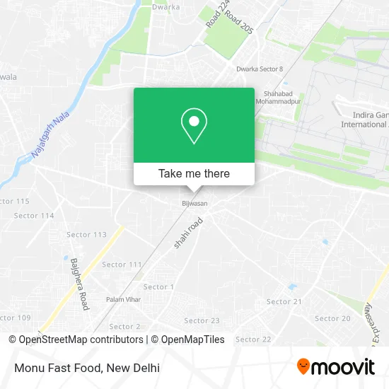 Monu Fast Food map