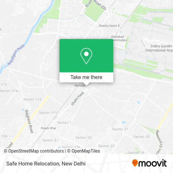 Safe Home Relocation map