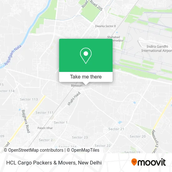 HCL Cargo Packers & Movers map