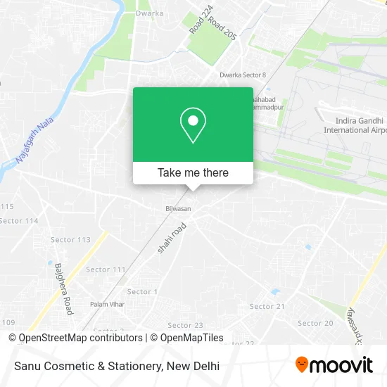 Sanu Cosmetic & Stationery map