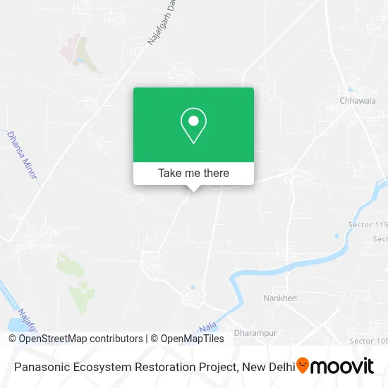 Panasonic Ecosystem Restoration Project map