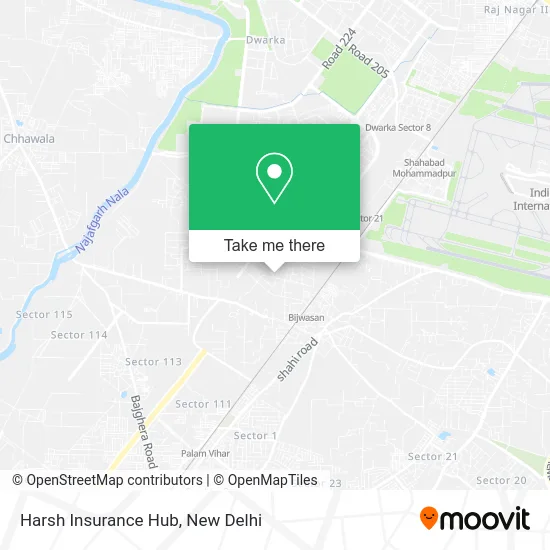Harsh Insurance Hub map