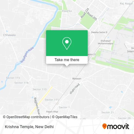 Krishna Temple map