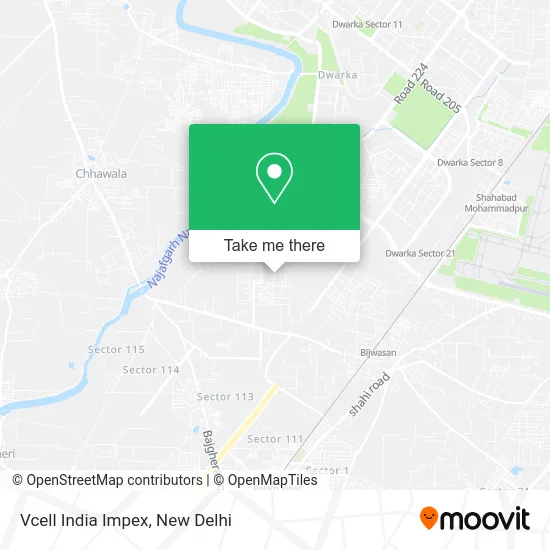 Vcell India Impex map