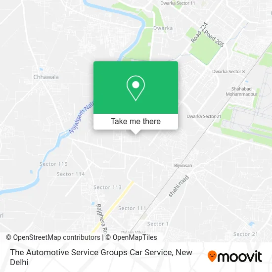 The Automotive Service Groups Car Service map