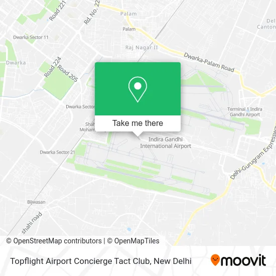 Topflight Airport Concierge Tact Club map