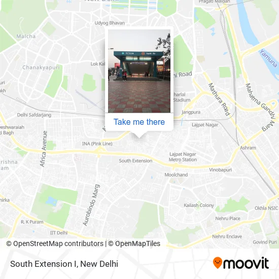 South Extension I map