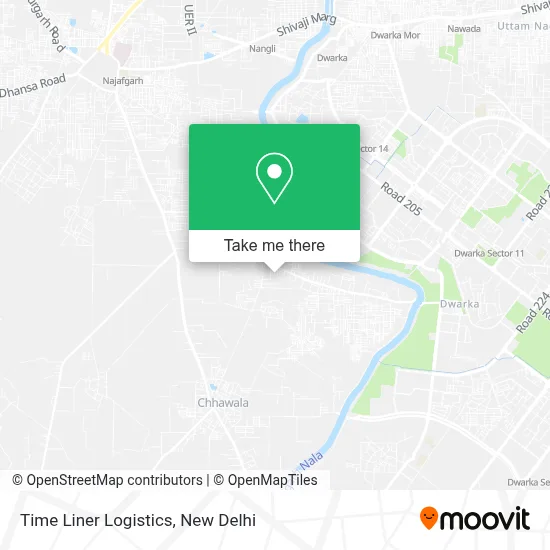 Time Liner Logistics map
