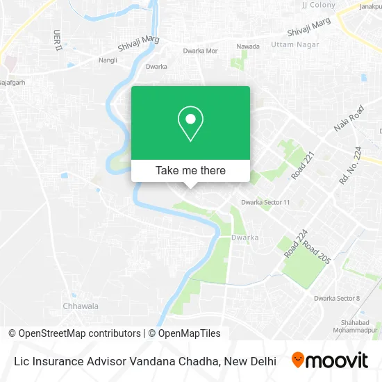 Lic Insurance Advisor Vandana Chadha map
